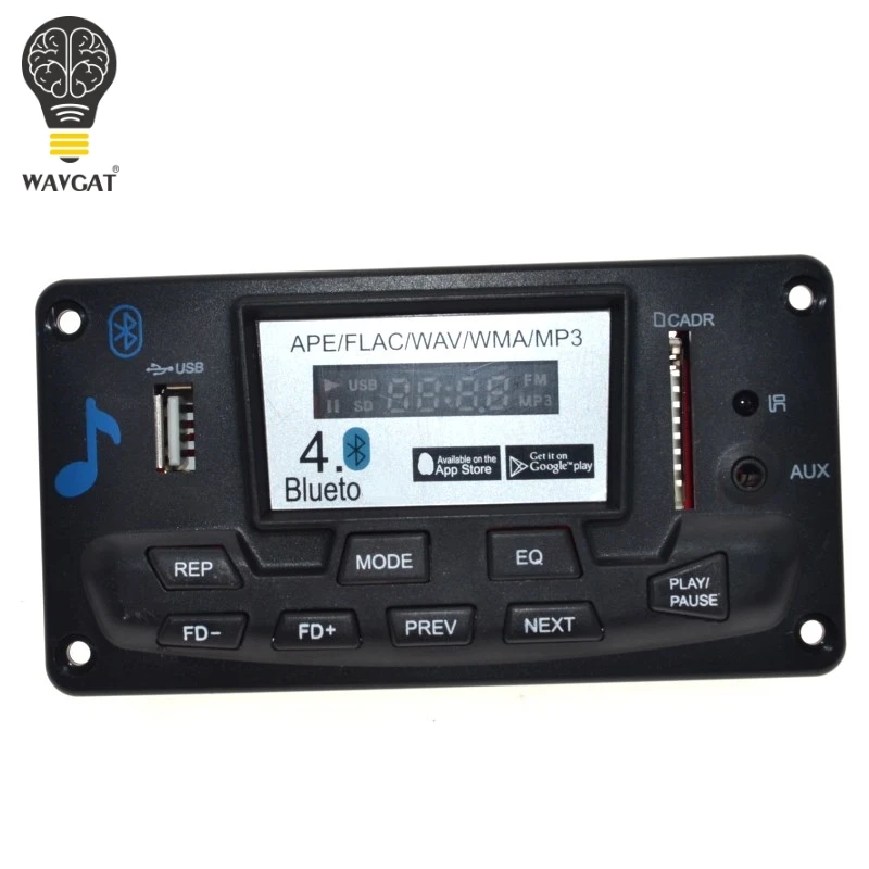 4 0 Bluetooth MP3 декодирование плата модуля DIY USB/SD/MMC APE FLAC WAV мороженое декодер запись