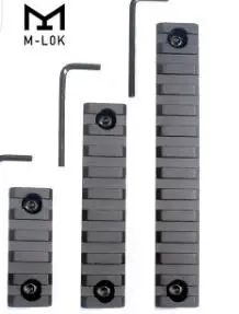 

WIPSON 5-9-13-Slots M LOK Rail Base Segment Handguard Section Aircraft Grade Aluminum Picatinny Weaver for Hunting