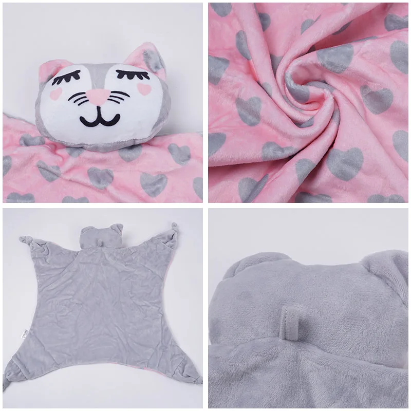 Educational Plush Toys Soothe Towel Newborn Baby Animal shape Infant Gift Soft Appease |