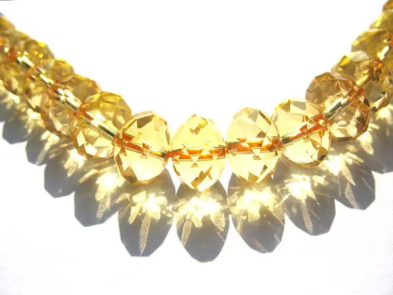 

AA+ grade Citrine quartz Bicone pinwheel Rondelle Briolette jewelry beads