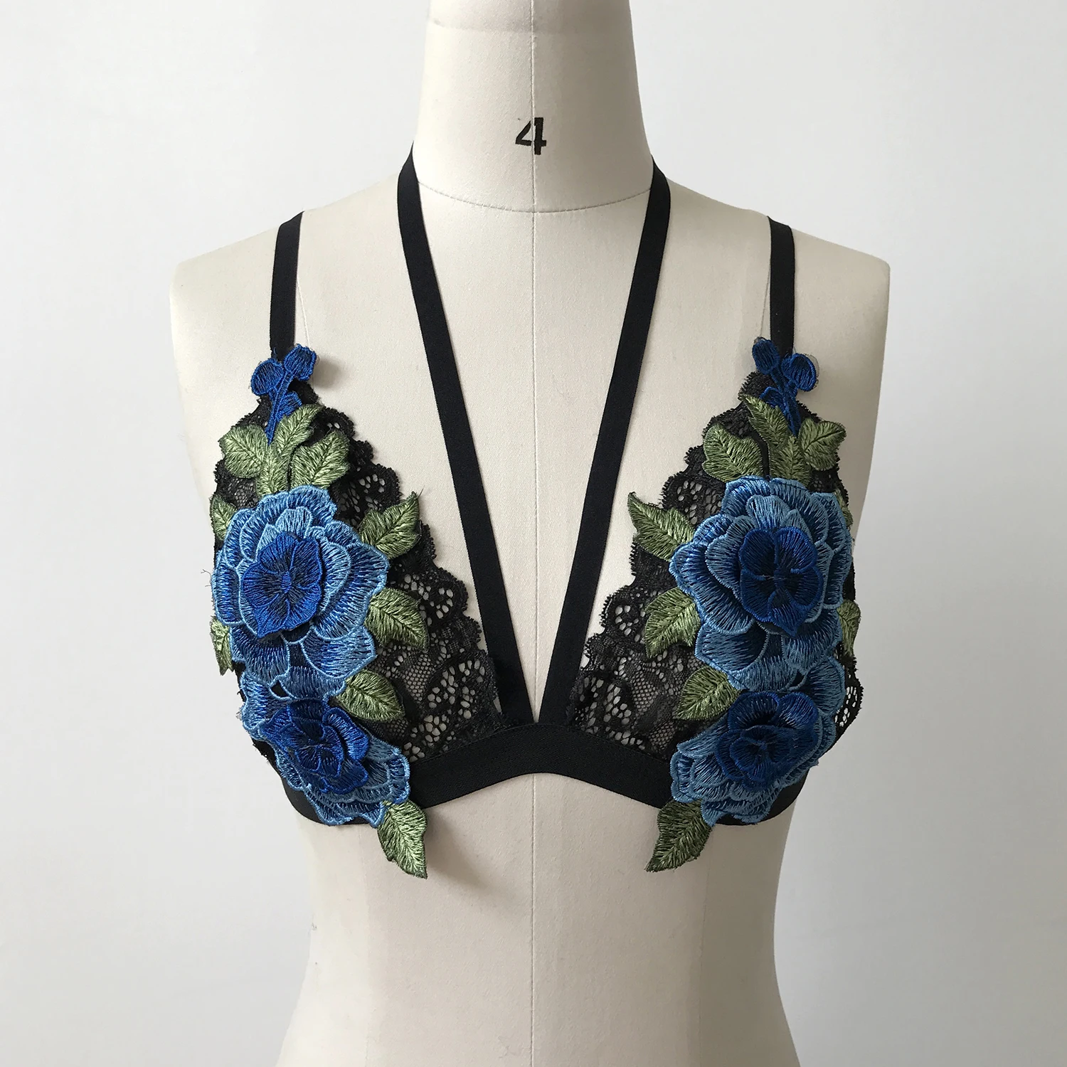 Женский кружевной бюстгальтер без косточек с цветочным принтом|vest top|camis womenbra bustier