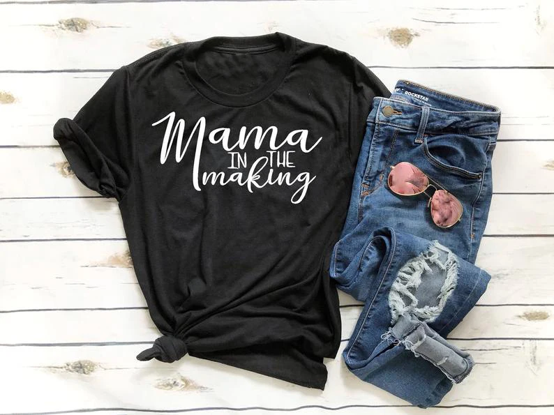 I Love Mama в котором он берет Графический Футболка Tumblr подарок для мамы чтобы быть