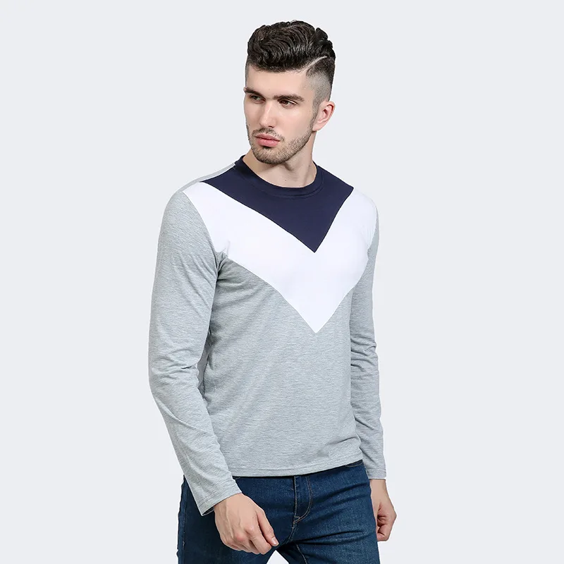 2017 Лидер продаж осень весна Для мужчин многоцветный Лоскутная футболка