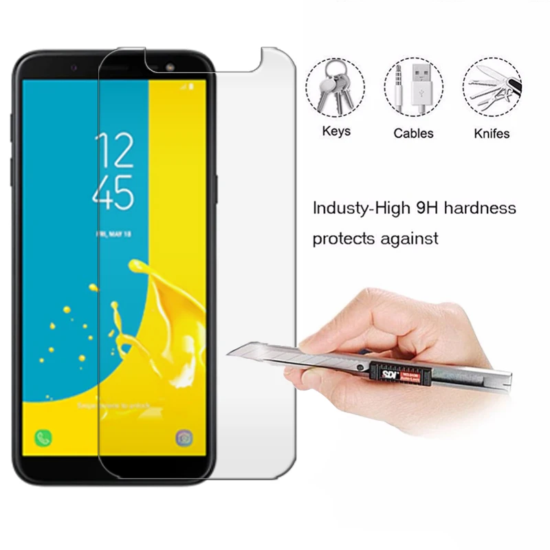Защитный Стекло на samsung Galaxy J6 плюс J4 Экран протектор J6plus Экран протектор J62018 samsung Броня Galax 6J