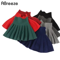 spring autumn winter children skirts casual color red black skirts for girls new 2t 10t kids girls pleated skirts