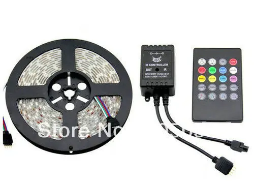 5M 5050SMD RGB 60 светодиодов/M 300Led не водонепроницаемая гибкая светодиодная лента
