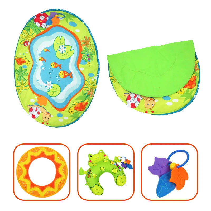 Игрушки для новорожденных развивающий коврик Детский мультфильм Infantil раннее образование игра одеяло игровые коврики с зеркалом музыкальный 0-18 месяцев ребенок