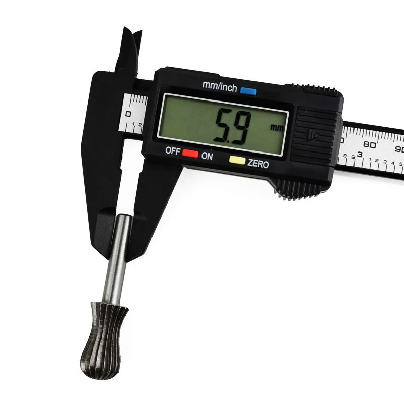 FGHGF 150 мм " черный штангенциркуль цифровой электронный Pachometer углеродное волокно Верньер манометр микрометр измерительный инструмент