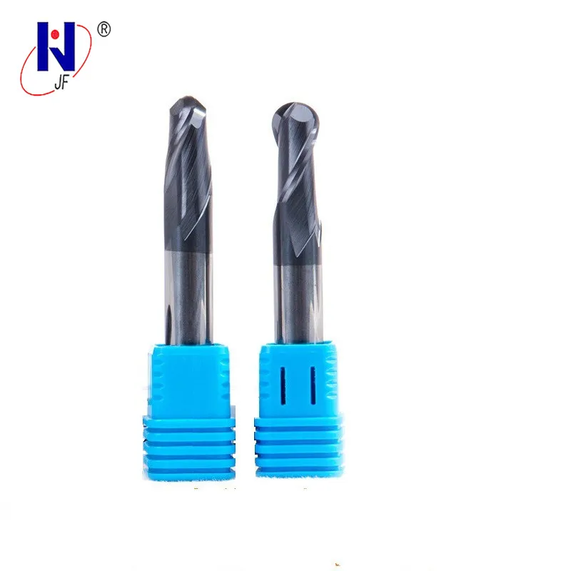 JF R1.5 * 6 D3 75 2F твердосплавные 2 флейты концевая фреза метрическая 70HRC PT с покрытием