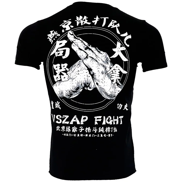VSZAP короткий рукав ММА колготки для новорождённых Combat Pro Fistfight Муай Тай Бокс Джерси тренажерный зал футболка для мужчин Vszap Рашгард - Цвет: Model 1