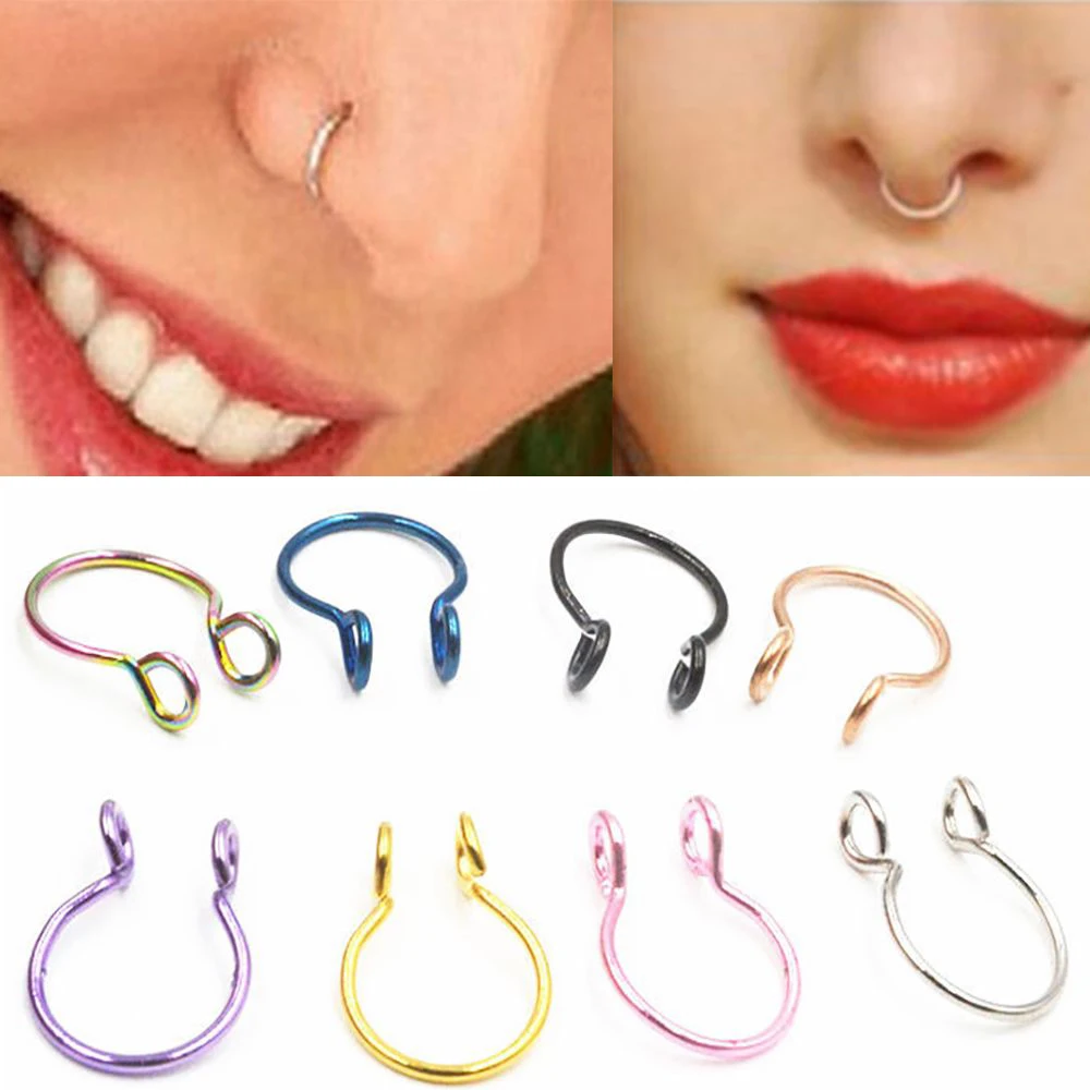 1 шт. изящные кольца в форме подковы для носа | Украшения и аксессуары