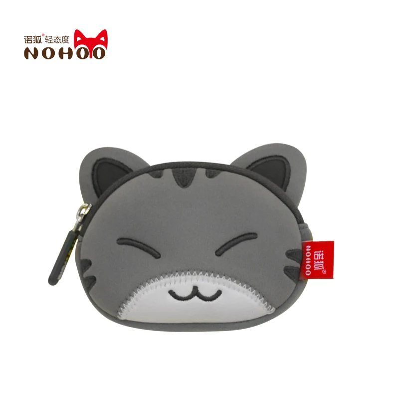 Cat NOHOO 3D Детские Мини-кошельки, маленький кошелек для монет, сумка для денег, кошелек для монет, кошельки для Лило - Цвет: Cat