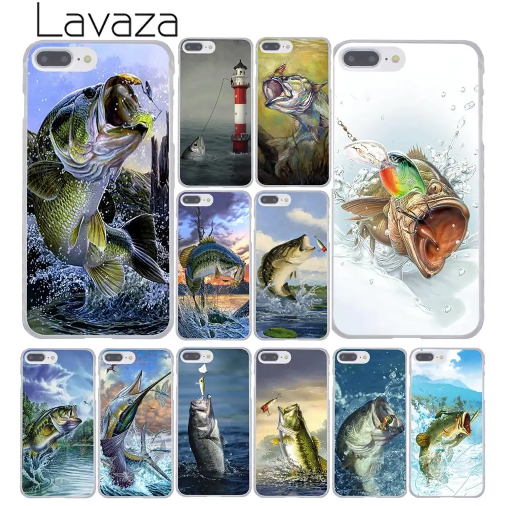 Твердый чехол для телефона Lavaza Bass Fishing Lake заката iPhone XR XS X 11 Pro Max 10 7 8 6 6S 5 SE 4 с