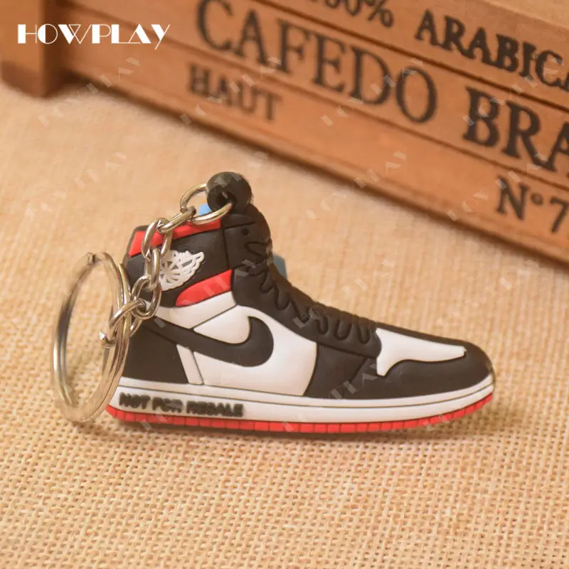AJ-050 HowPlay мини кроссовки брелки jordan 1 сумка очарование Баскетбольная обувь модельный брелок AJ1 подвеска на рюкзак держатель для ключей креативные подарки - Цвет: AJ-050