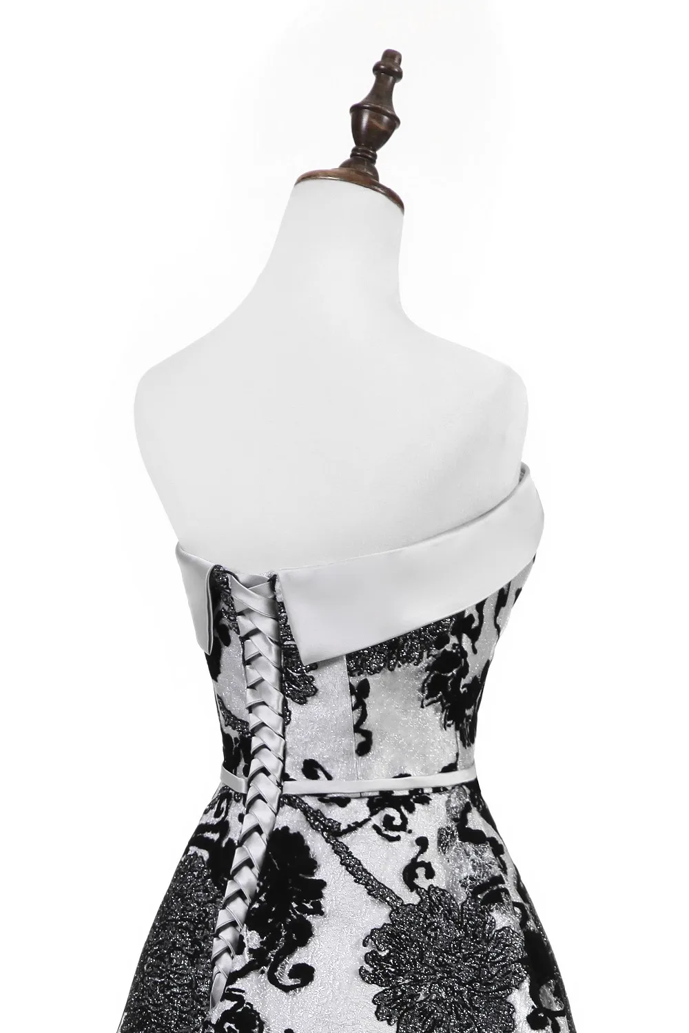 Женское платье с вырезом лодочкой принтом|ribbon back|ribbon ribbonribbon dress |