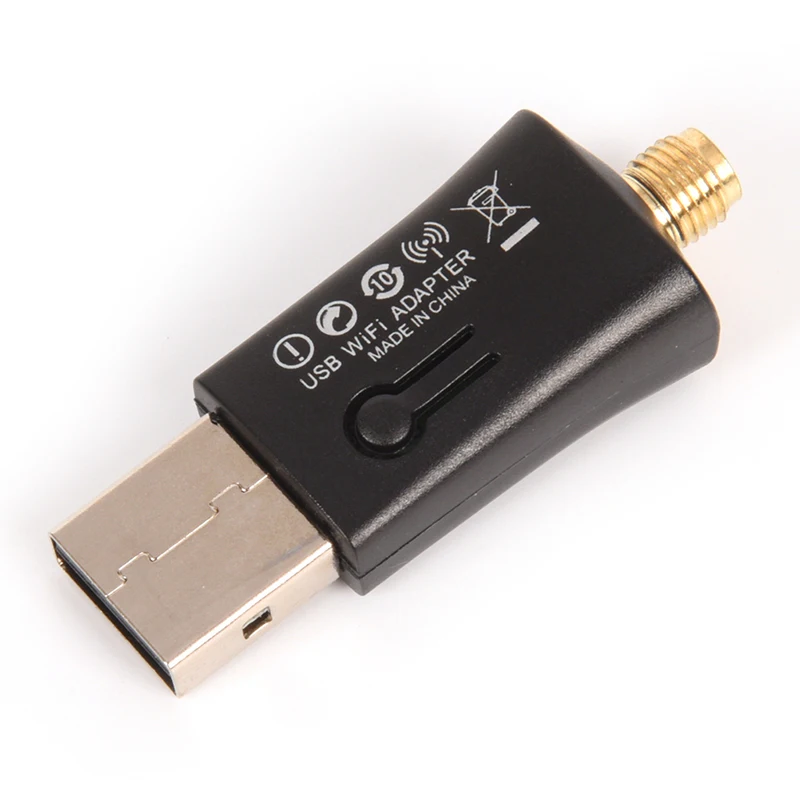 USB Wi Fi адаптер 600 Мбит/с AC600 2 4 ГГц 5 с антенной двухдиапазонный ПК мини Сетевая
