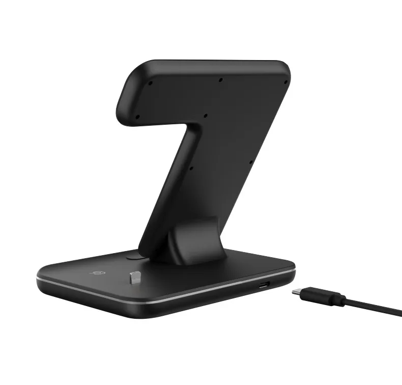Универсальное 15 Вт Qi Беспроводное зарядное устройство для Iphone X 8 Xiaomi Quick Charge 3,0 Быстрая Зарядка Док-станция Подставка для Apple Airpods Watch 4 3 2 1
