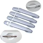 Накладки на дверные ручки для Mitsubishi Outlander, Lancer ASX 2008, 2009, 2010, 2011, 2012, 2013, 2014, 2016, 2017, ABS, хромированные