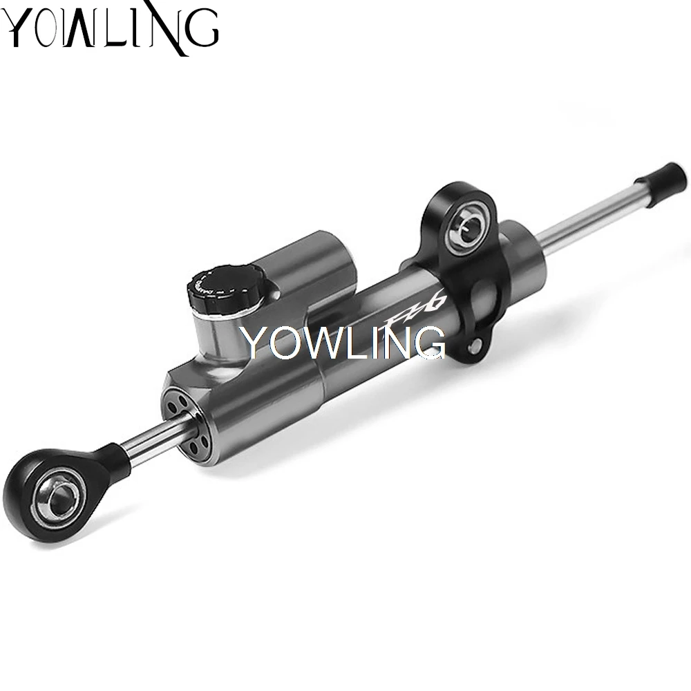 For YAMAHA FZ6 FAZER FZ6R 2009- Motorcycle Accessories Damper Steering StabilizerLinear Reversed Safety Control FZ6S/FZ6N - Цвет: black gray with box