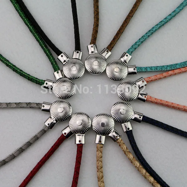 10 шт./лот смешанные цвета Новый Pu кожаный с кнопкой ожерелье на магнитной