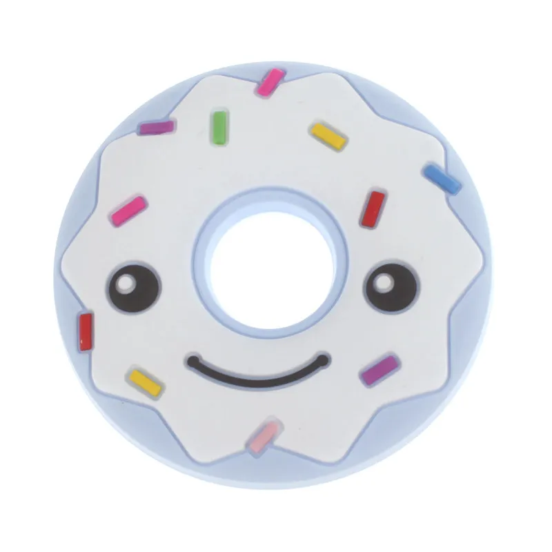 2 шт. силиконовые игрушки для прорезывания зубов|donut pendant|baby pendantsilicone teether pendant |