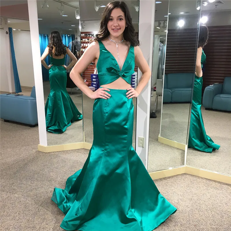 Женское платье для выпускного сезона 2019 цвет зеленый | Свадьбы и торжества