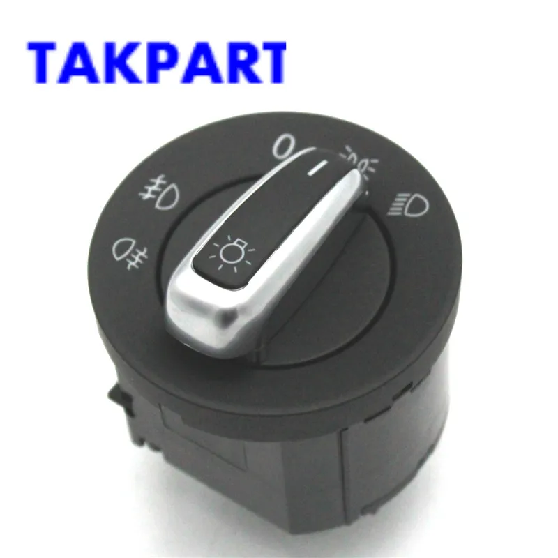 

TAKPART евро хром фары Противотуманные фары переключатель для Volkswagen Passat CC Golf MK5 MK6 5ND941431A