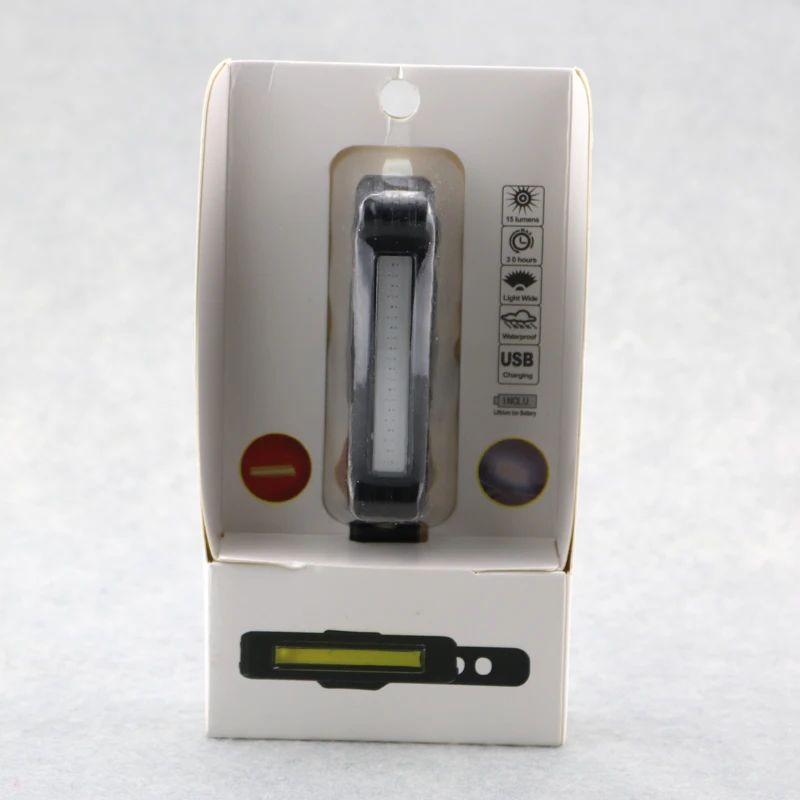 Синий + красный свет USB COB Led Перезаряжаемый Аксессуары для велосипеда велосипед