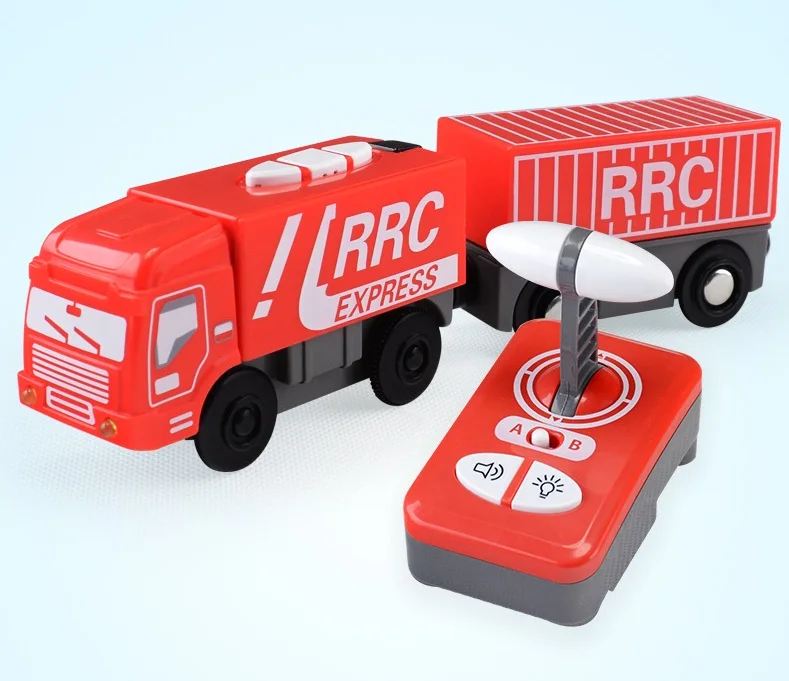 

for wooden track Brio track RRC EXPRESS TRUCK RRC EMU combination remote control electric locomotive compatible magnetic