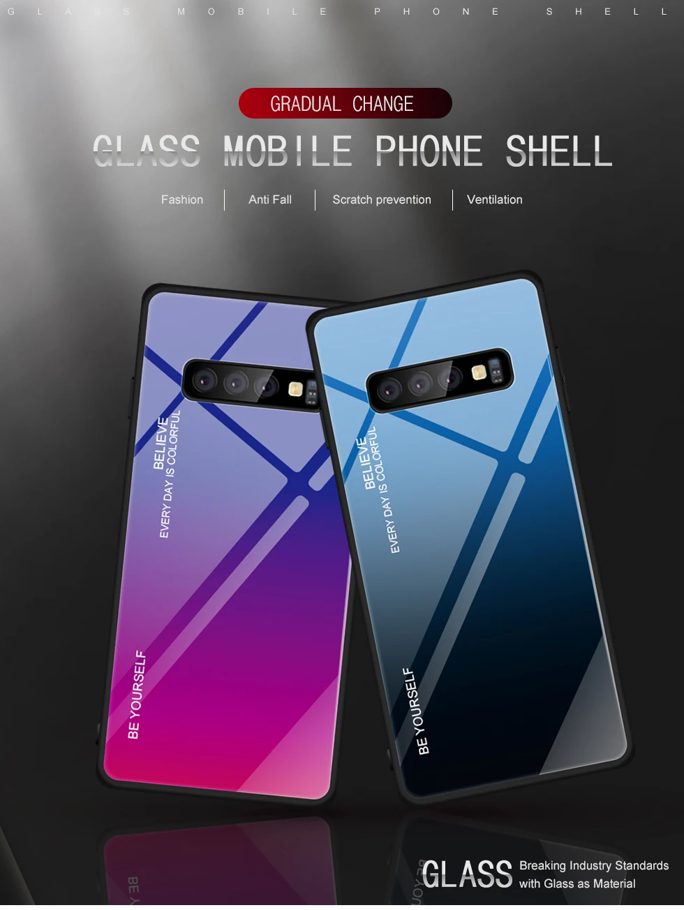 Чехол из закаленного стекла для мобильного телефона Samsung Galaxy J4 J6 J8 A8 A6 Plus A7 2018 A5 2017