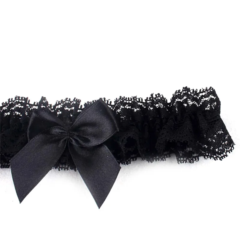 

Wedding Garter Rhinestone Embroidery Flower Beading White Sexy Garters For Women/Female/Bride Thigh Ring Bridal Leg Garter