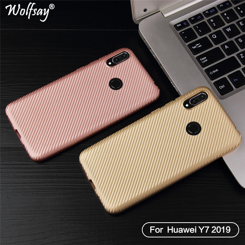 Fashion Case For Huawei Y7 2019 Cover Soft Silicone TPU DUB-LX1 Coque On | Мобильные телефоны и аксессуары