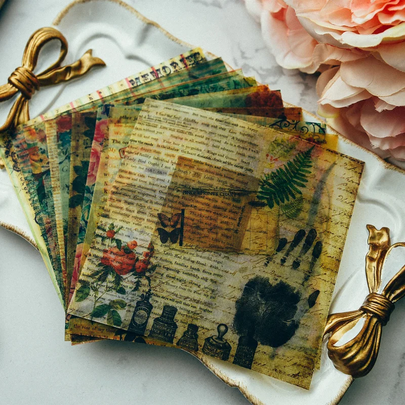 

KSCRAFT Ретро Vellum наклейки для скрапбукинга DIY проекты/фотоальбом/изготовление карт ремесла