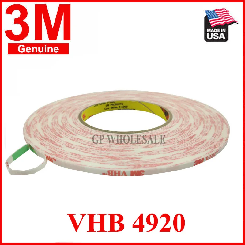 

(0.4mm Thick), 2mm~10mm Choose*33M White Strong VHB Double Adhesive Acrylic Foam Tape for Phone Tablet LCD Screen Dustproof Seal