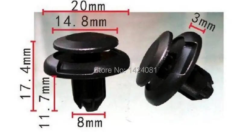 

100x OEM Front bumper FENDER PUSH-ON Retainer Clip Fit for TOYOTA LAND CRUISER