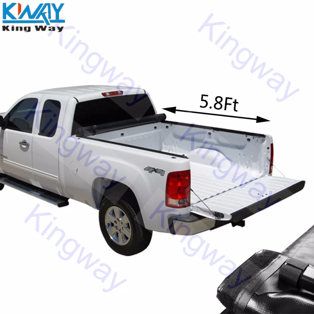 FREE SHIPPING-King Way- Soft Roll Up Tonneau Cover 5.8Ft Bed For 2007-2013 Chevy Silverado GMC Sierra | Автомобили и мотоциклы