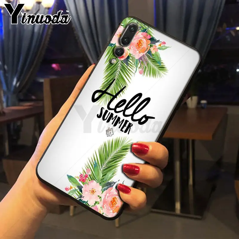 Мягкий чехол для телефона Yinuoda hello summer weekend cool Huawei honor 8x 7a P20Lite P10 Plus Mate10Lite Mate20 P20 Pro |