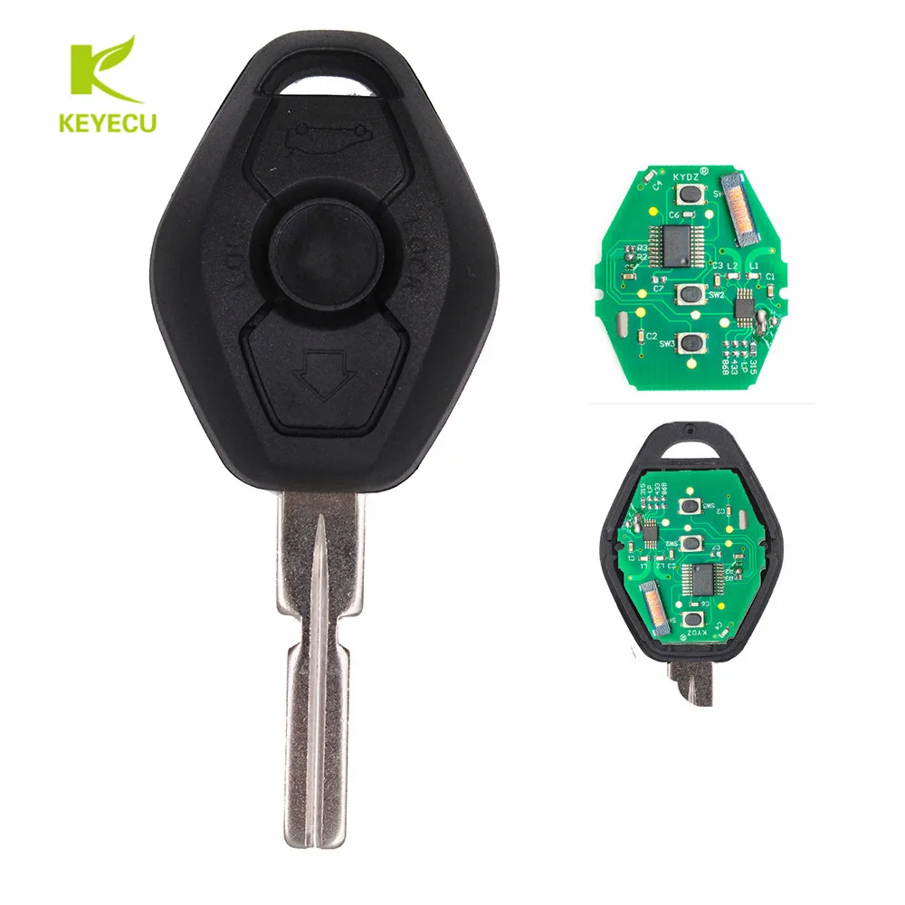 KEYECU Uncut новая система CAS2 ID7944 чип дистанционный ключ брелок 433 МГц для BMW 3 5 6 7 X3 X5 Z3