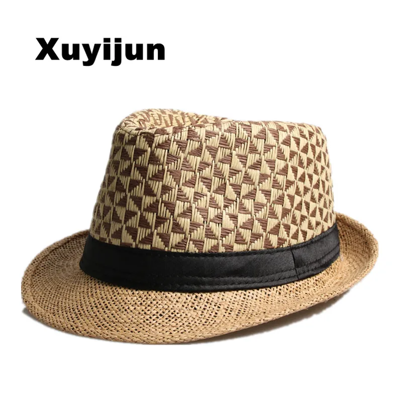 Модные летние соломенные человек и женщин Шляпы широкополые для фетровая Шляпа