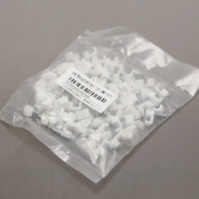 

(100 шт.) 5 мм плоские зажимы для ногтей белые квадратные настенные винтовые зажимы