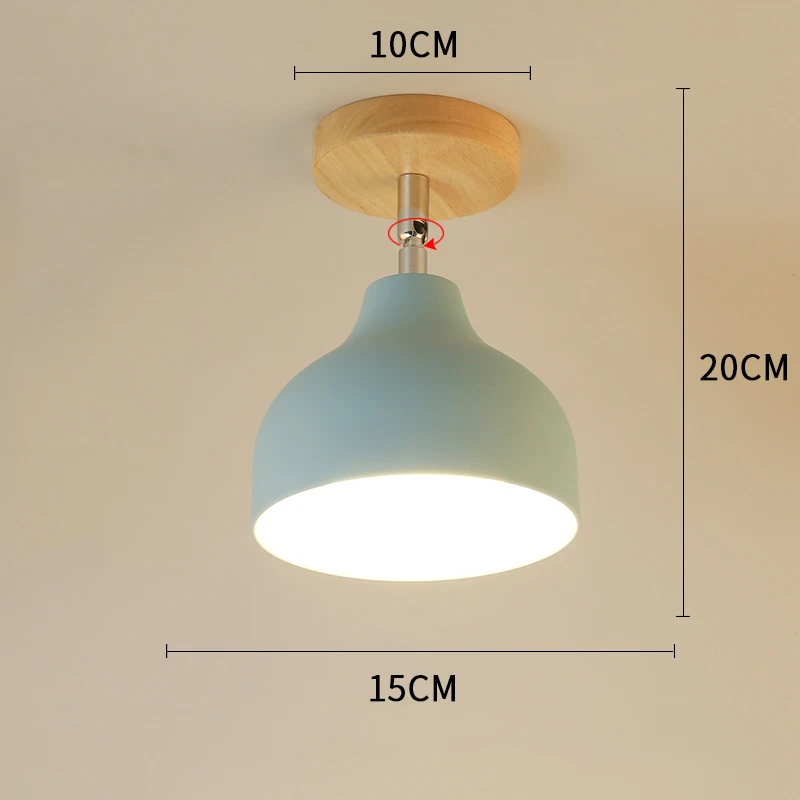 23 no bulb Современные светодиодные потолочные светильники для гостиной спальни скандинавские светодиодные потолочные лампы деревянные лампы для коридора прикроватный Бар Кухня E27 - Цвет корпуса: 23 no bulb