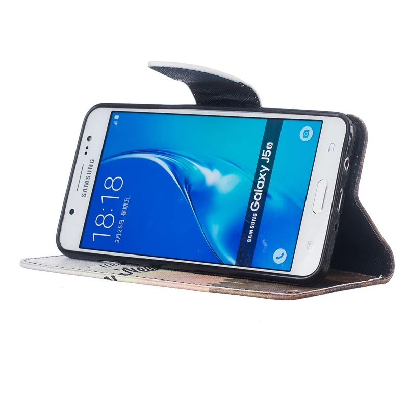 Телефонные Чехлы Мода для Samsung Galaxy J5 2016 j510 SM-J510F j510m флип искусственная кожа