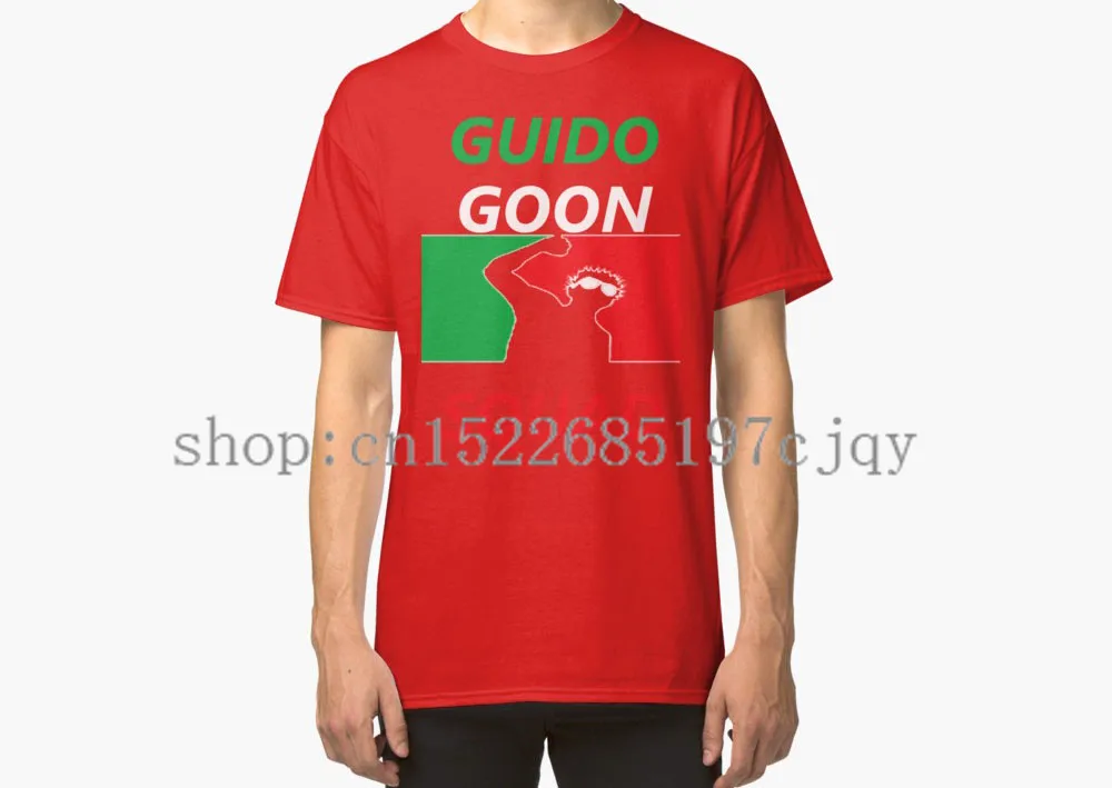 2018 Новый GUIDO GOON SQUAD безопасности Squad логотип Для мужчин с коротким рукавом