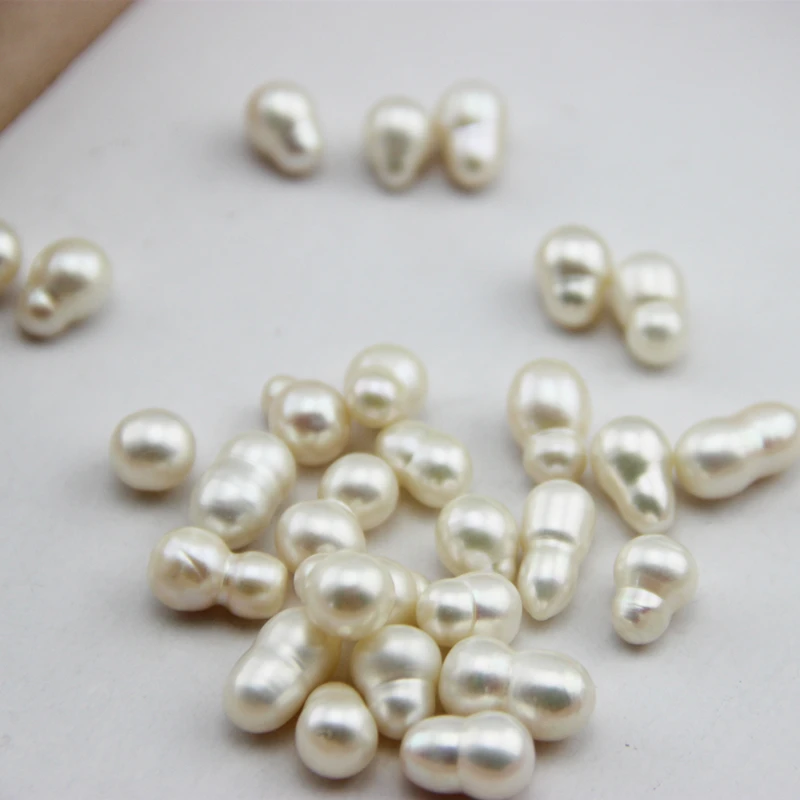 7-9mm Size Natural Freshwater Pearl Beads, Loose Pearl Baroque Beads, Fashion Women Jewelry DIY Accessories