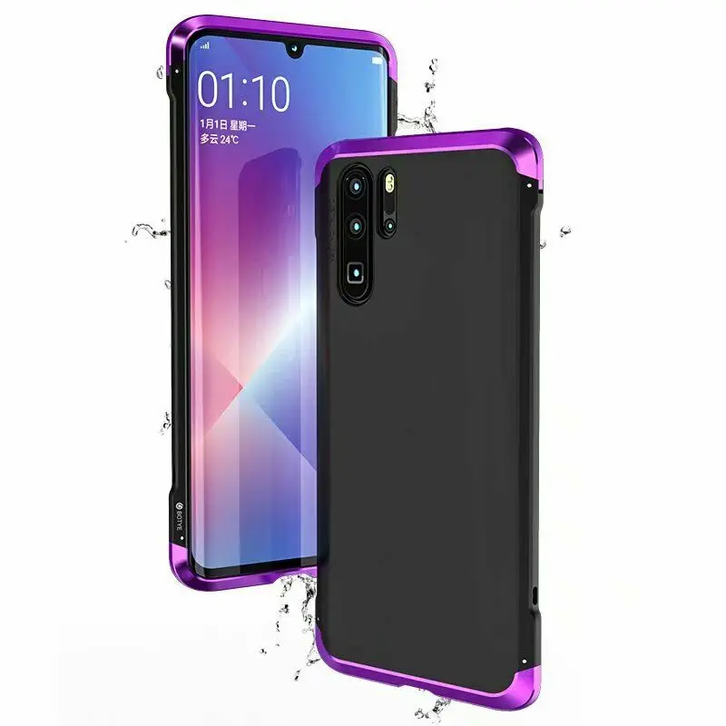 Для Huawei P30 Pro чехол Роскошный Матовый Жесткий ПК Гибридный Алюминиевый