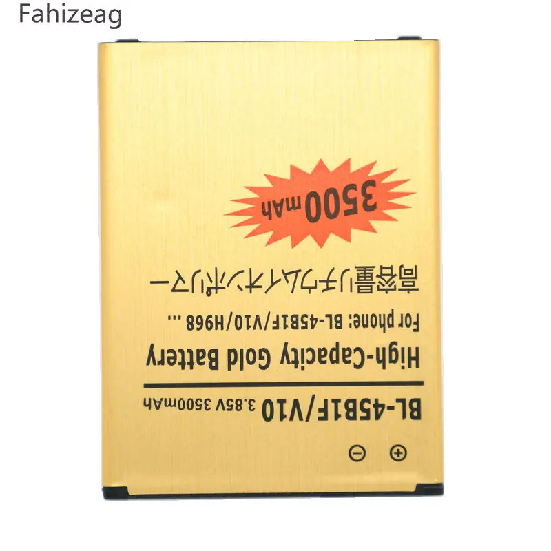 Fahizeag 3500 мАч BL-45B1F запасная батарея для LG V10 H968 H961N H900 H901 VS990 F600 F600L F600S F600K Bateria Batterij |