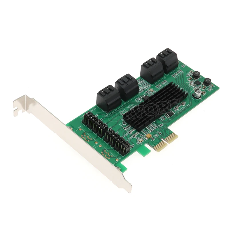 Плата расширения SATA3 PCI E к плате SATA3.0 8 портов чип SATA6G Marvell|Платы расширения| |