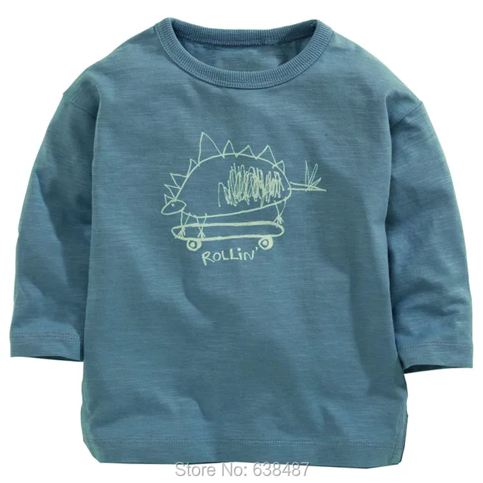 Новинка года; брендовая одежда для маленьких мальчиков из хлопка детская одежда детские футболки для маленьких мальчиков футболки Блузы с длинными рукавами для мальчиков