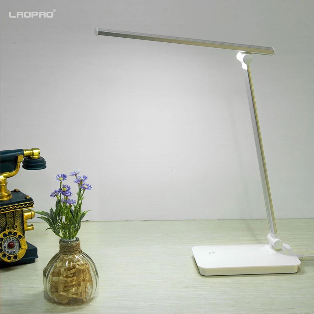 LAOPAO SMD2835 Светодиодная настольная лампа для чтения 1800 мАч сенсорный USB 5 Вт 3 цвета режим уровня освещения Уход