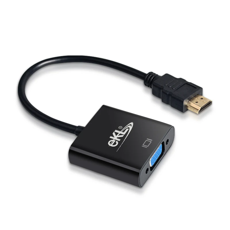 EKL 1080 P HDMI TO VGA Adapter конвертер для кабеля с аудио кабель HD ТВ Xbox PS3 PS4 ноутбука коробка